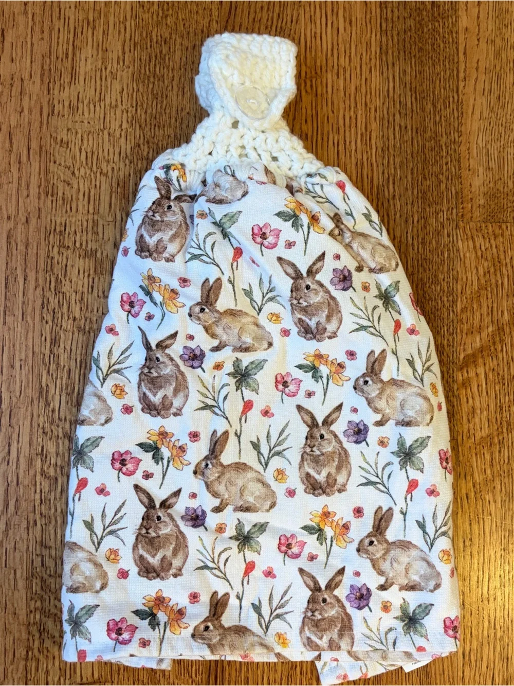 7 Crochet Top Hanging Kitchen Towels Vintage-Style Holidays Easter Halloween